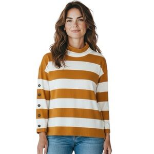 Madewell Rugby Top Button-Sleeve Women’s XS - Amber Organic Cotton Oversized
DD